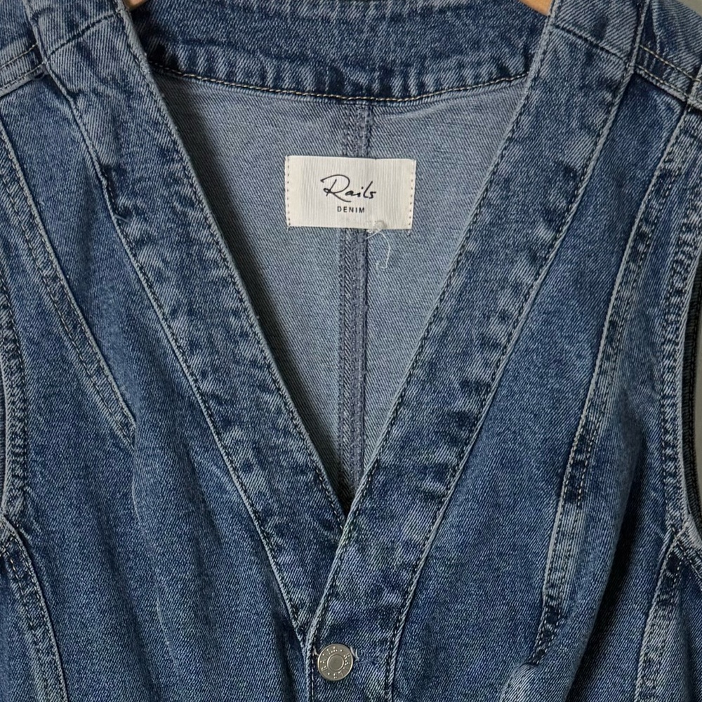 Rails Westwood Denim Dress M - Picture 9 of 10